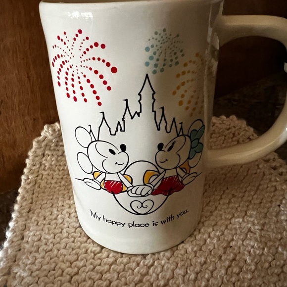 Disney Parks Mickey & Minnie Mouse Fireworks Coffee or Tea Cup - Picture 2 of 5